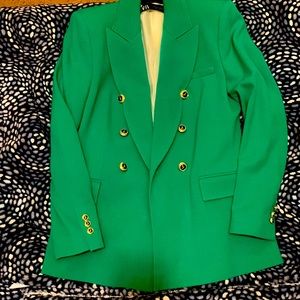 Zara bottega green blazer